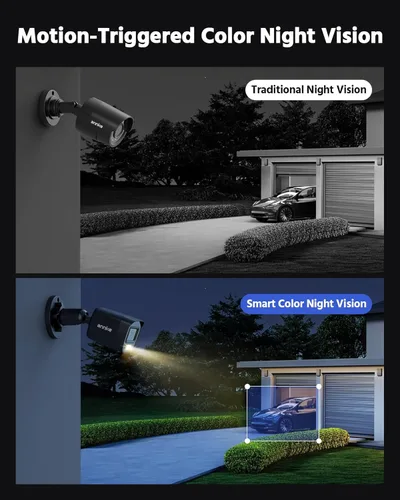 Miniatura 3 de ANNKE Sistema de cámara de seguridad con cable 8CH 3K Lite, H.265 Pro+ DVR con detección de humanos y vehículos, 4 cámaras CCTV de 2 MP