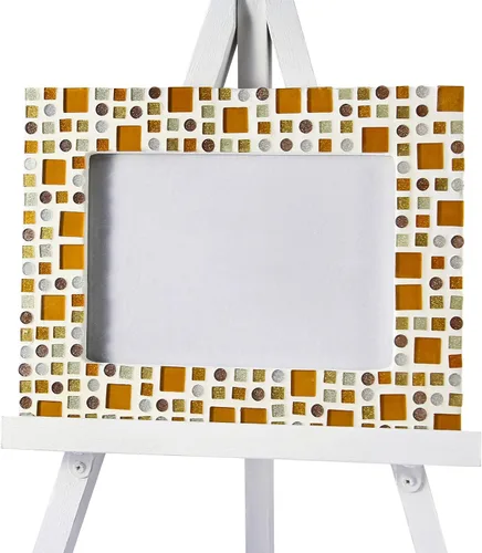 Miniatura 5 de MECCANIXITY Azulejos de mosaico, azulejos de vidrio, piezas de vidrio de mosaico de cristal brillante, cuadrados a granel, 0.8 x 0.8 in para Azul