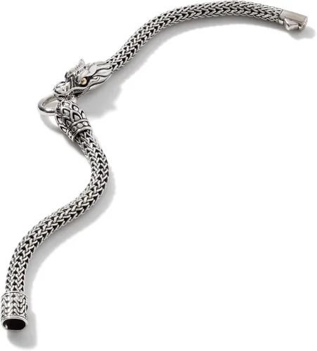 Miniatura 5 de John Hardy Pulsera de cadena Dragon Station de oro y plata de Leyendas Naga para mujer, Metal