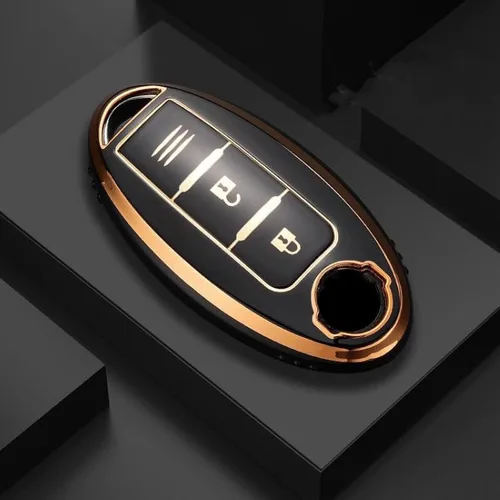Miniatura 7 de TPU Car Remote Key Case Cover Shell Fob, for Nissan Qashqai Juke J10 J11 X-Trail T32 T31 Kicks Tiida Pathfinder Note for Infiniti A Style Black