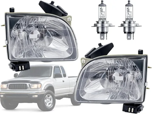 Miniatura 22 de APA - Lámpara de repuesto para faros delanteros con bisel gris para Dakota 1991 1992 1993 1994 1995 1996 con paquete AERO Driver lado izquierdo