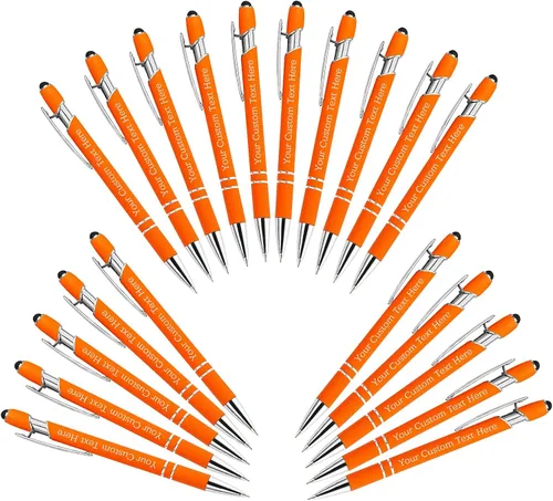 Miniatura 75 de Bolígrafos personalizados personalizados con grabado gratuito a granel con mensaje de nombre, bolígrafos personalizados para negocios, oficina