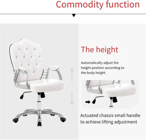 Miniatura 3 de Home Office Chair Ergonomic Desk Chair Computer Chair with Lumbar Support Armrest Executive Rolling Swivel Adjustable Task Chair for Women Adults
