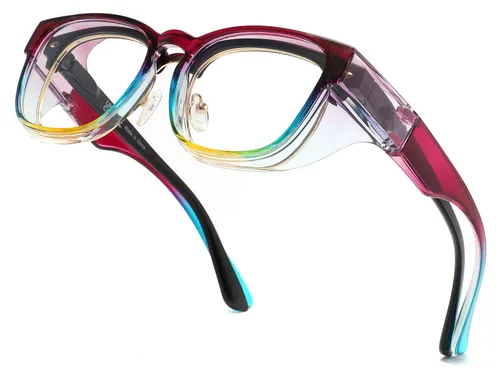 Miniatura 30 de Alsenor Gafas de seguridad antiniebla, gafas protectoras con bloqueo de luz azul, antipolvo, protección UV, para hombres y mujeres (jade)