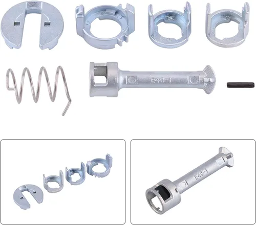 Miniatura 3 de Kit de reparación de cerradura delantera izquierda derecha cerradura cilindro piezas de repuesto para BMW E46 Serie 3 1998-2005 Reparación