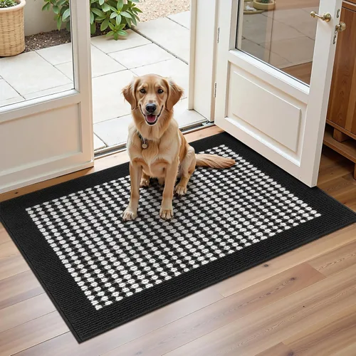 Miniatura 10 de Ileading Alfombra de pasillo de lavandería de 2 x 6 pies, antideslizante, con parte trasera de goma, lavable a máquina, alfombra gris