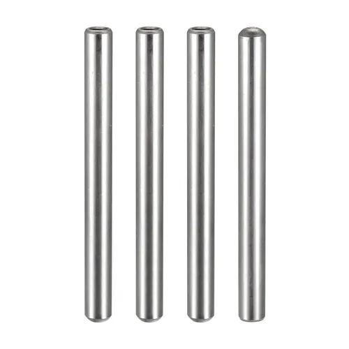 Miniatura 7 de uxcell Pasador de rosca interna M6, 4 unidades, 0.472x5.906 in, biselado, acero al carbono, cilíndrico, para cama, estantería, dispositivos