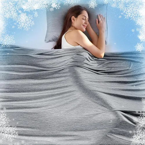 Miniatura 11 de KMUSET Manta refrescante (50 x 60 pulgadas), manta refrescante de verano de doble cara para personas que duermen con calor y sudores nocturnos