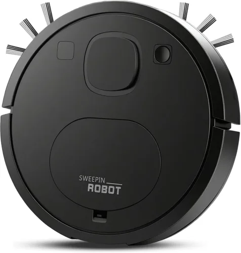 Aspirador robótico, robot aspirador y trapeador, evita obstáculos avanzados, diseño de aspiradora robótica delgada, succión sin enredos, ideal para