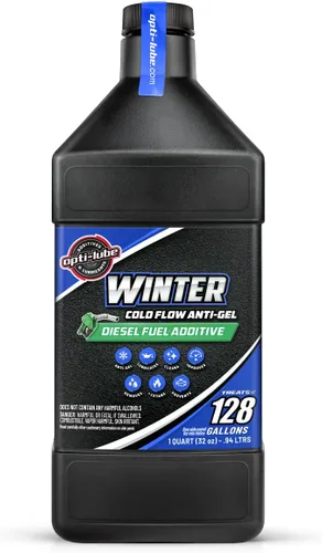 Opti-Lube Fórmula de invierno Aditivo de combustible diesel anti-gel: cuarto de galón (1 cuarto de galón - trata 128 galones)