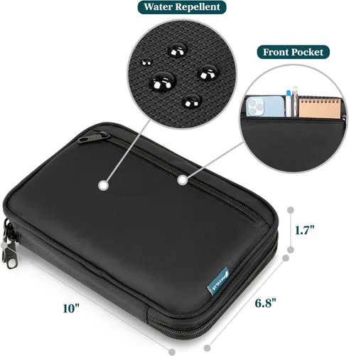 Miniatura 2 de PAVILIA Organizador de cables de viaje, organizador electrónico de viaje, estuche de almacenamiento de cables, bolsa pequeña para cable de carga