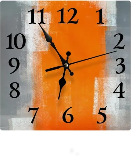 Miniatura 8 de LOKMU Reloj silencioso sin tictac de 10 pulgadas, reloj de pared redondo, decorativo para sala de estar, cocina, hogar, baño, dormitorio, oficina