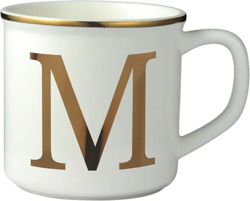 Miniatura 24 de Taza de Café de Cerámica Miicol 16 oz, Taza de Café Monograma, Taza de Té con Inicial Dorada, Taza de Té Personalizada, Regalo Único, Taza Grande