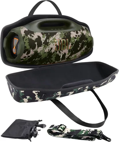 Miniatura 10 de co2CREA Funda de viaje rígida de repuesto para altavoz Bluetooth portátil impermeable JBL Boombox 4 (funda negra)