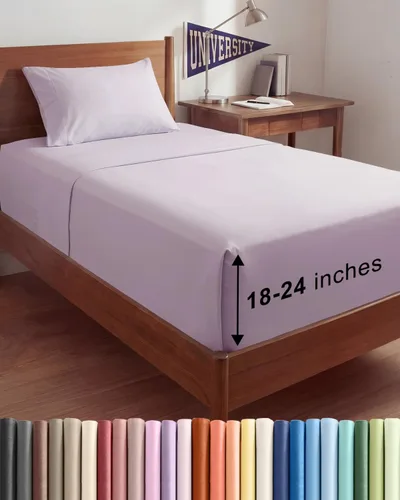 Miniatura 65 de Sábanas King divididas con bolsillos extra profundos, sábanas transpirables y refrescantes de 5 piezas, sábanas de lujo para hotel, suaves, sin 22