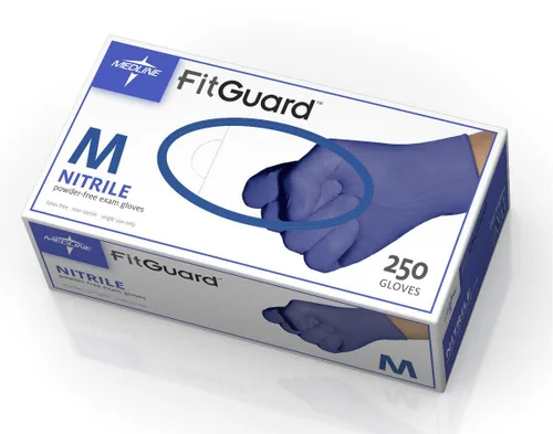 Miniatura 2 de Medline X-Large Guante de protección azul oscuro
