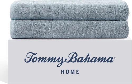 Miniatura 12 de Tommy Bahama - Toallas de baño, 100% algodón suave y absorbente, resistentes a la decoloración y a la decoloración, toallas de baño de peso medio
