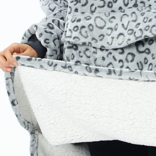 Miniatura 3 de Krifey Manta con capucha de sherpa de gran tamaño como regalo de cumpleaños para mamá, mujer, novia, hombre, acogedora sudadera con bolsillo gigante