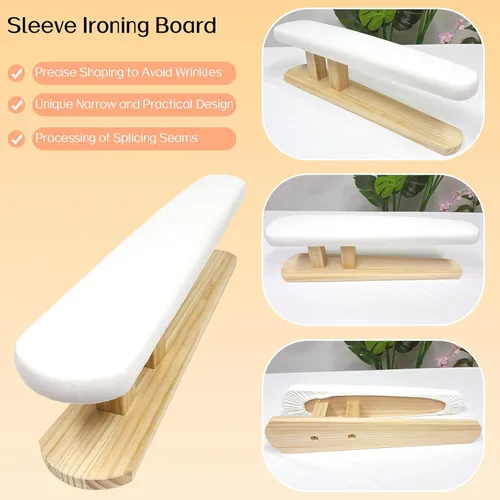 Miniatura 3 de Tabla de planchar acolchada con pecho y manga larga con base de madera para herramientas domésticas, formas de vestido a medida, estudio de costura