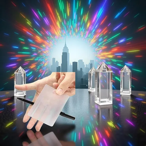 Miniatura 5 de BWESOO 2 piezas de trucos de magia de cerca de accesorios mágicos, tarjeta perspectiva distorsión magia, tarjetas mágicas trucos accesorios