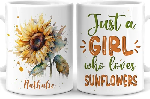 Miniatura 6 de Hyturtle Regalos Personalizados para Amantes de los Libros - Solo una Chica que Ama los Libros Taza de Café Personalizada de Cerámica 11oz - Regalos