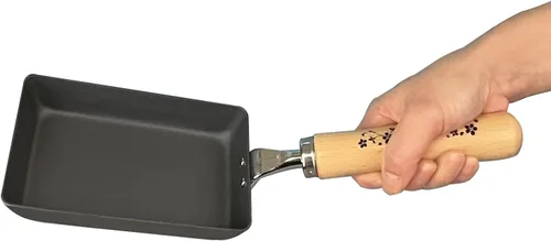 Miniatura 5 de KAKUSEE Tamagoyaki - Molde para tortilla japonesa enrollada, bandeja para huevos de hierro, lista para inducción, fabricada en Tsubame, Japón