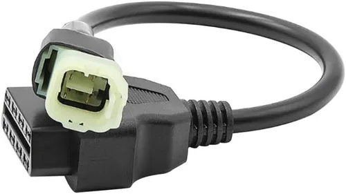 Miniatura 3 de YHNNH 4Pin To OBD2 Motorbike Diagnostic Scanner Adapter Compatible With Motorcycle ECU Systems