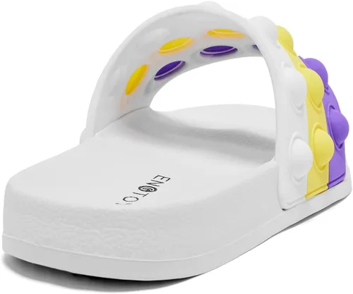 Miniatura 7 de Engtoy Sandalias para niños y niñas, unisex, ligeras, antideslizantes, puntera abierta, cómodas, para ducha, playa, divertidas sandalias