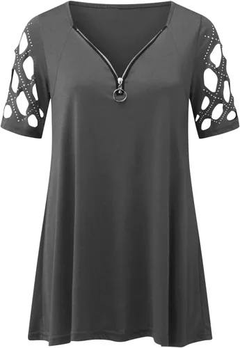 Miniatura 2 de Women's Top T Shirt Short Sleeve Casual Summer Outdoors Blouse Women Outer Wear Heart Print Tees & Blouses Tank Tunic Top