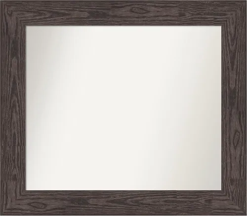 Miniatura 692 de Amanti Art Espejo personalizado, espejo de baño negro puente, espejo de pared o espejo de tocador de baño sobre el fregadero (26 x 26 pulgadas)