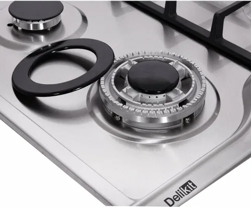 Miniatura 4 de Estufas de gas de 30 pulgadas de doble combustible selladas con 5 quemadores Placa de cocina de gas empotrada de acero inoxidable DK257-A03 Placa
