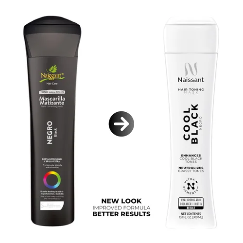 Miniatura 3 de naissant Mascarilla tonificante para cabello negro frío Pigmentos de ultra alta pureza Neutraliza los matices rojos y anaranjados Ácido
