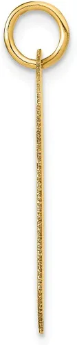 Miniatura 2 de Colgante de etiqueta de perro con letra C de oro amarillo sólido de 14 quilates, Metal