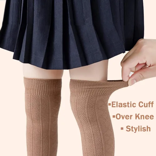 Miniatura 5 de Calcetines hasta la rodilla para bebé, 35 pares, calcetines hasta la rodilla, calcetines de algodón sin costuras, calcetines de tubo unisex