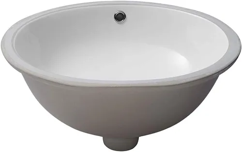 Miniatura 26 de Lordear Fregadero de baño blanco con un agujero de 24 x 20 pulgadas, un agujero, porcelana, cerámica, lavabo para lavabo de baño de 24 pulgadas