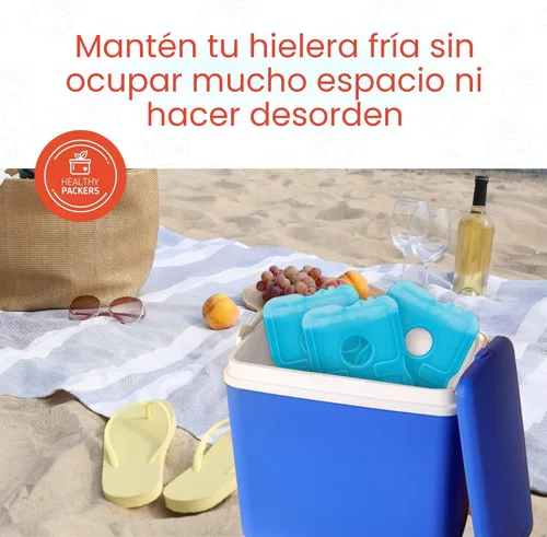 Miniatura 8 de Healthy Packers Ice Packs for Lunch Boxes & Coolers - Freezer Packs - Original Cool Pack Cooler Accessories for Beach, Camping & Fishing Slim &