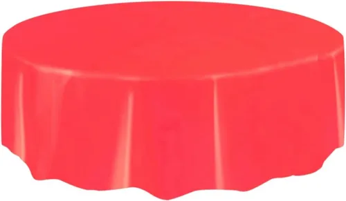 Miniatura 4 de Mantel redondo de plástico sólido negro (84 pulgadas), 1 unidad, diseño elegante y calidad premium, ideal para fiestas, eventos y uso diario