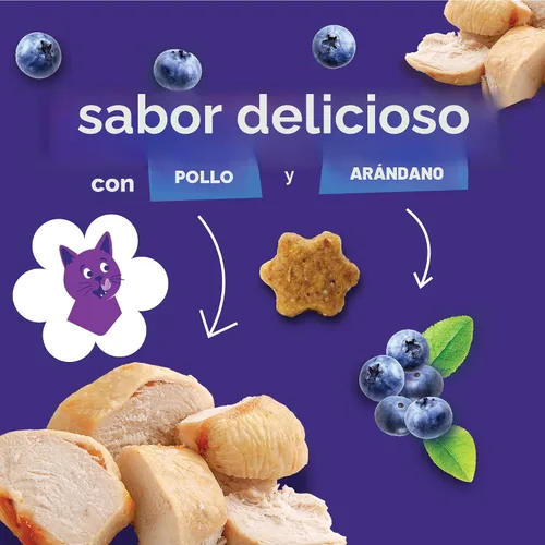 Miniatura 8 de Sorpresas crujientes de frutas para gatos Saludables sorpresas para gatos con ingredientes limitados Bajas en calorías 2.5 onzas