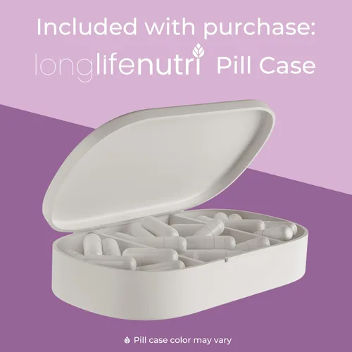 Miniatura 6 de LongLifeNutri NeuroPEA (Palmitoiletanolamida + luteolina 800 mg/100 mg) - Suplemento orgánico para el rendimiento nervioso, 180 cápsulas