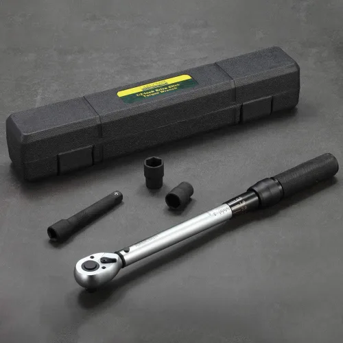 Miniatura 9 de Llave dinamométrica de clic de 1/2 pulgada (10-150 pies-libras/13.6-203.3 Nm) Juego de llave de torque ajustable de doble dirección