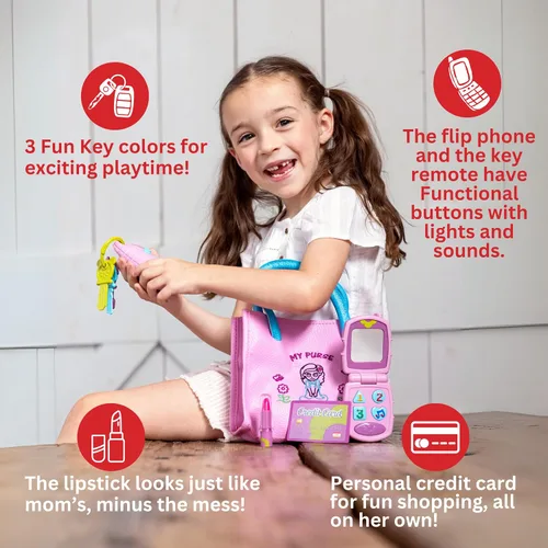 Miniatura 4 de Dress-Up-America Bolso para Niños Pequeños - Bolso de Juego de Simulación para Niños - Juguetes de Juego de Simulación para Niñas Pequeñas Edades