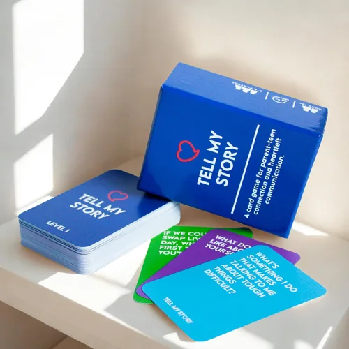 Miniatura 7 de Juego de cartas de conversación Tell My Story: 100 tarjetas de preguntas para apoyar la salud mental, construir confianza y crear conexiones