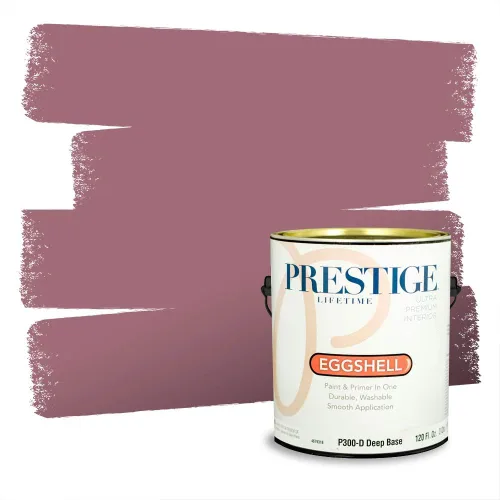 Miniatura 100 de Prestige Paints Pintura exterior e imprimación en uno, 1 galón, plano, coincidencia comparable de Valspar* Amber Rose*