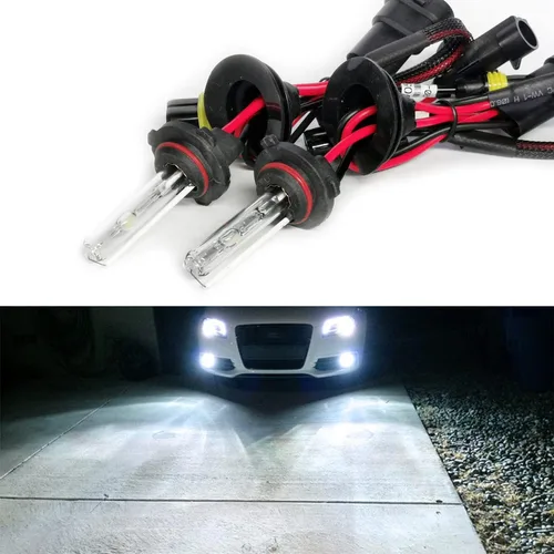 Miniatura 5 de Bombillas HID de xenón H1 AC de 35 W superbrillantes, lámpara de repuesto para faros delanteros, 10000 K, azul profundo, paquete de 2