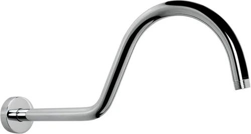 NearMoon Brazo de Extensión de Ducha con Brida – Tubo Extensor de Ducha Largo de Cuello de Cisne de Arco Alto en Forma de S, Perfecto para Cabezal