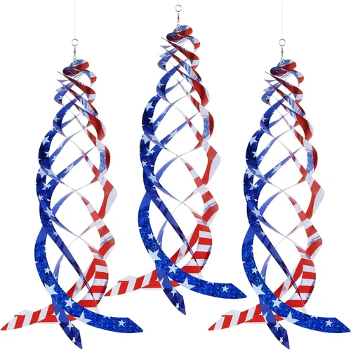 Miniatura 10 de Hausse Reflectores espirales repelentes de pájaros azules de Mylar giratorios, dispositivo reflectante colgante para disuadir aves, decorativo