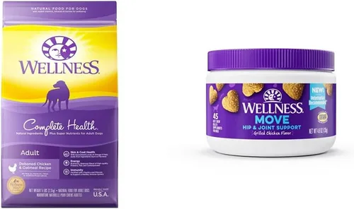 Miniatura 2 de Wellness Paquete de alimentos y suplementos: CORE Alimento seco natural sin granos, pavo y pollo, bolsa de 4 libras para la salud de la cadera