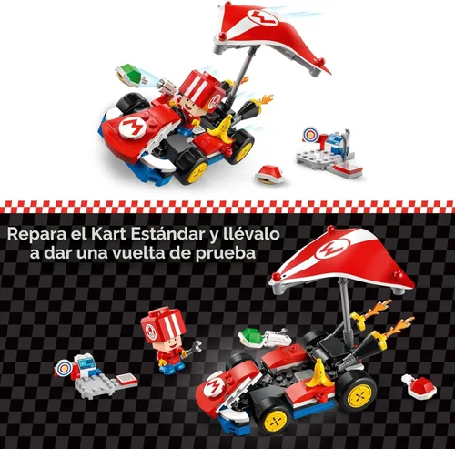 Miniatura 3 de LEGO Super Mario: Kit estándar de Mario Kart, juego de construcción de juguetes coleccionables para niños, niños y niñas, a partir de 7 años