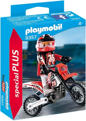 Miniatura 2 de PLAYMOBIL Conductor de Motocross Special Plus 9357
