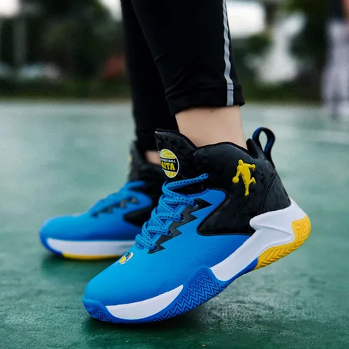 Miniatura 5 de zapatos de baloncesto deportivos antideslizantes para niños nuevos